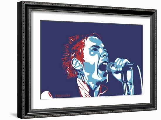 Johnny Rotten - God Save the Queen-Emily Gray-Framed Giclee Print