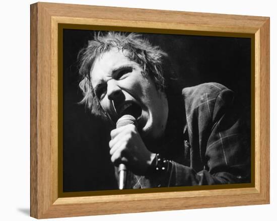 Johnny Rotten Sings-Associated Newspapers-Framed Stretched Canvas