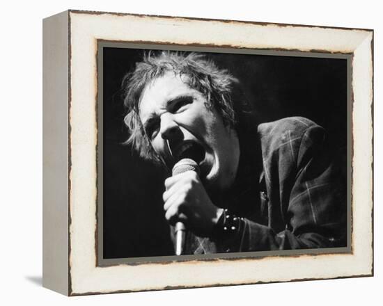 Johnny Rotten Sings-Associated Newspapers-Framed Stretched Canvas