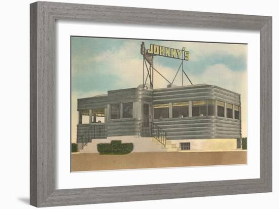 Johnny's Diner-null-Framed Art Print