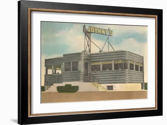 Johnny's Diner-null-Framed Art Print