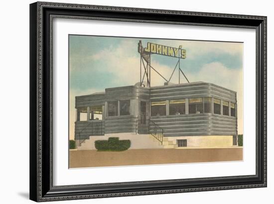 Johnny's Diner-null-Framed Art Print