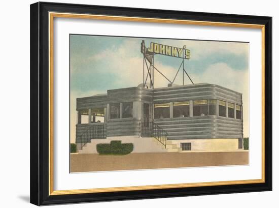 Johnny's Diner-null-Framed Art Print