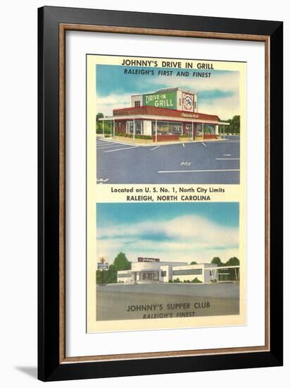 Johnny's Drive-In, Roadside Retro-null-Framed Art Print