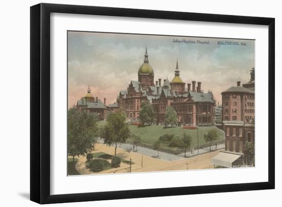 Johns Hopkins Hospital, Baltimore, Maryland-null-Framed Art Print