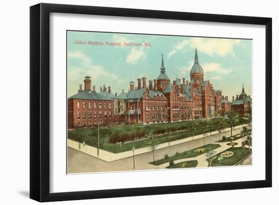 Johns Hopkins Hospital, Baltimore, Maryland-null-Framed Art Print