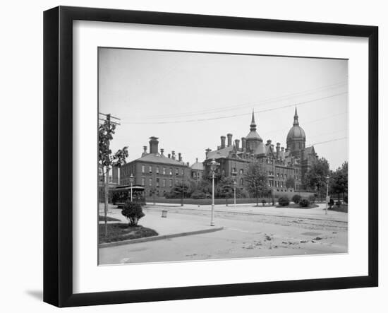 Johns Hopkins Hospital, Baltimore, Md., C.1903-null-Framed Photographic Print