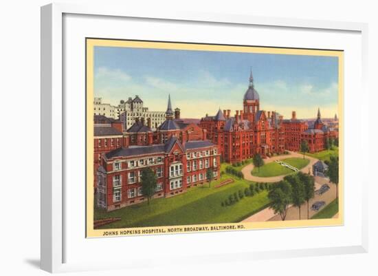 Johns Hopkins Hospital, Baltimore-null-Framed Art Print