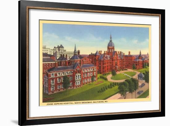 Johns Hopkins Hospital, Baltimore-null-Framed Art Print