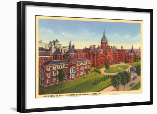 Johns Hopkins Hospital, Baltimore-null-Framed Art Print