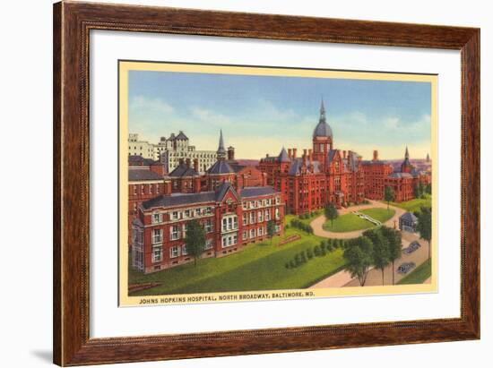 Johns Hopkins Hospital, Baltimore-null-Framed Art Print