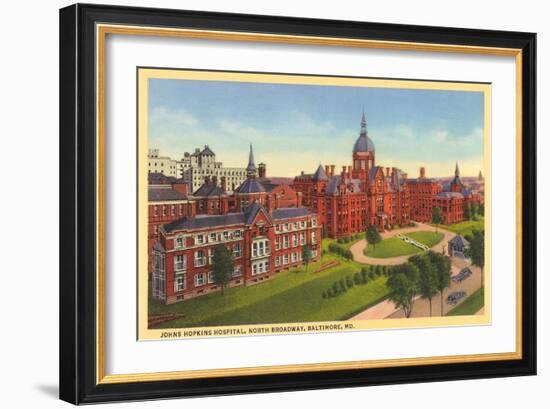 Johns Hopkins Hospital, Baltimore-null-Framed Premium Giclee Print