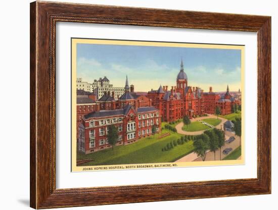 Johns Hopkins Hospital, Baltimore-null-Framed Art Print