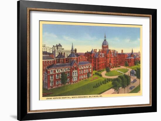 Johns Hopkins Hospital, Baltimore-null-Framed Art Print