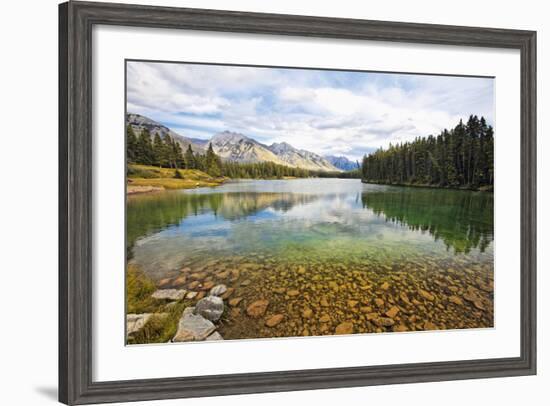 Johnson Lake Scenic, Banff, Canada-George Oze-Framed Photographic Print