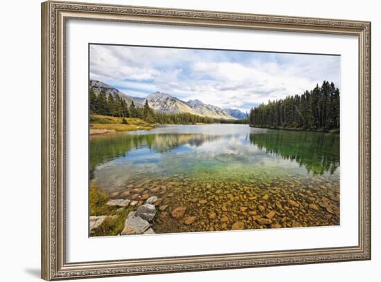 Johnson Lake Scenic, Banff, Canada-George Oze-Framed Photographic Print