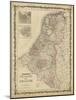 Johnson's Map of Holland & Belgium-null-Mounted Art Print