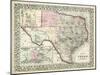 Johnson's Map of Texas-Johnson-Mounted Art Print