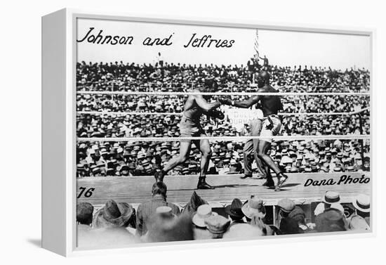 Johnson vs Jeffries, 1910-null-Framed Premier Image Canvas