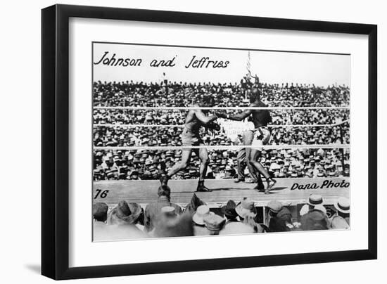 Johnson vs Jeffries, 1910-null-Framed Giclee Print