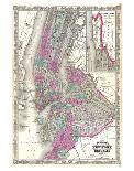 New York City & Brooklyn 1866-Johnson Wiki Common-Framed Art Print