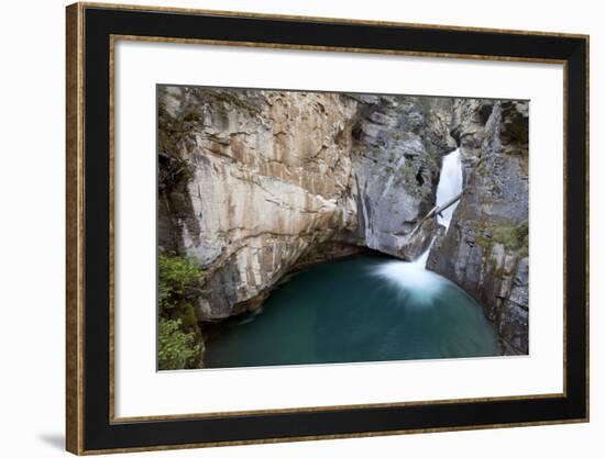 Johnston Canyon Waterfall In Banff-Lindsay Daniels-Framed Photographic Print
