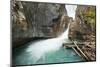 Johnston Falls and Creek, Johnston Canyon, Banff National Park, Alberta, Canada-Michel Hersen-Mounted Photographic Print