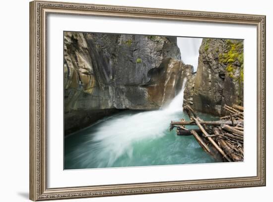 Johnston Falls and Creek, Johnston Canyon, Banff National Park, Alberta, Canada-Michel Hersen-Framed Photographic Print