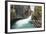 Johnston Falls and Creek, Johnston Canyon, Banff National Park, Alberta, Canada-Michel Hersen-Framed Photographic Print