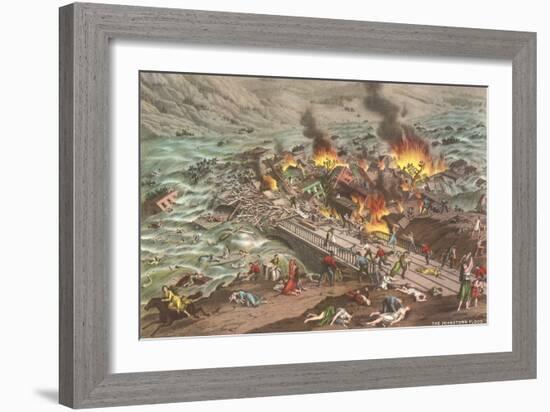 Johnstown Flood-null-Framed Premium Giclee Print