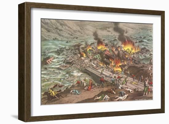 Johnstown Flood-null-Framed Premium Giclee Print