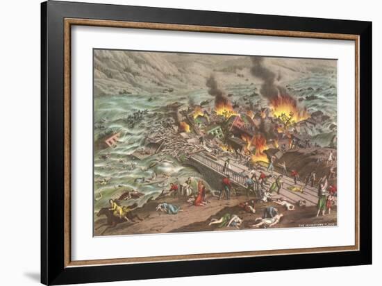 Johnstown Flood-null-Framed Premium Giclee Print