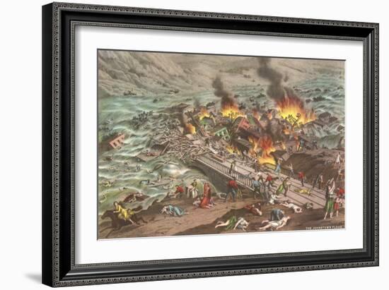 Johnstown Flood-null-Framed Premium Giclee Print