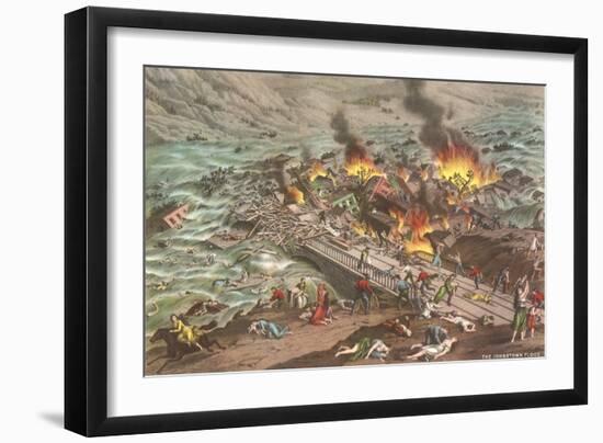 Johnstown Flood-null-Framed Art Print