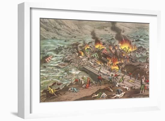 Johnstown Flood-null-Framed Art Print