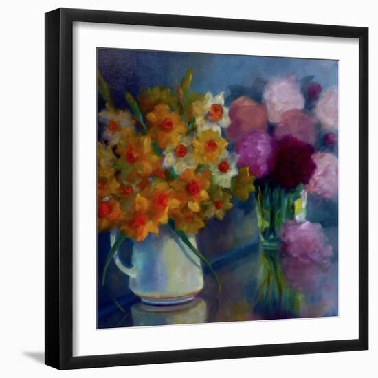 Joie des Fleur, 2021, (oil on canvas)-Lee Campbell-Framed Giclee Print