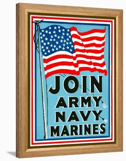 Join Army Navy Marines-null-Framed Premier Image Canvas