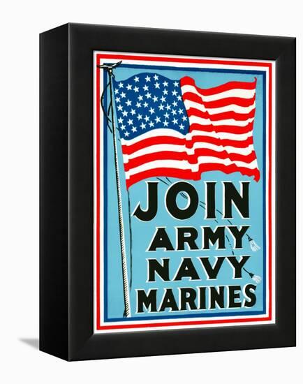 Join Army Navy Marines-null-Framed Premier Image Canvas