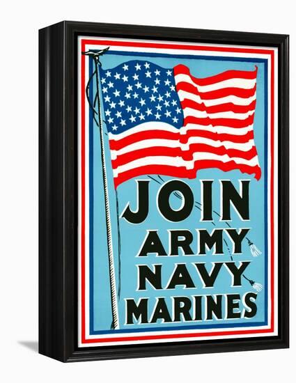 Join Army Navy Marines-null-Framed Premier Image Canvas