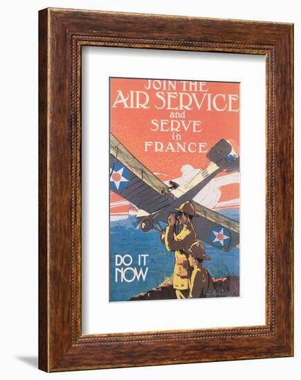 Join The Air Service And Serve In France-J^ Paul Verrees-Framed Art Print