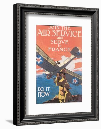 Join The Air Service And Serve In France-J^ Paul Verrees-Framed Art Print