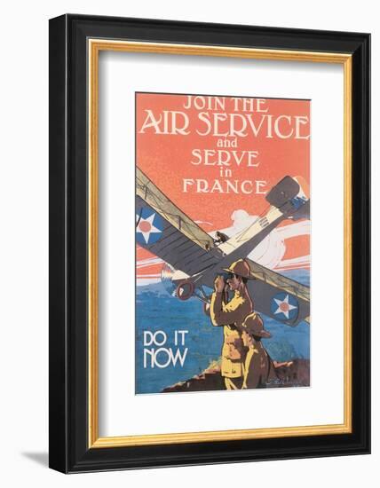 Join The Air Service And Serve In France-J^ Paul Verrees-Framed Art Print