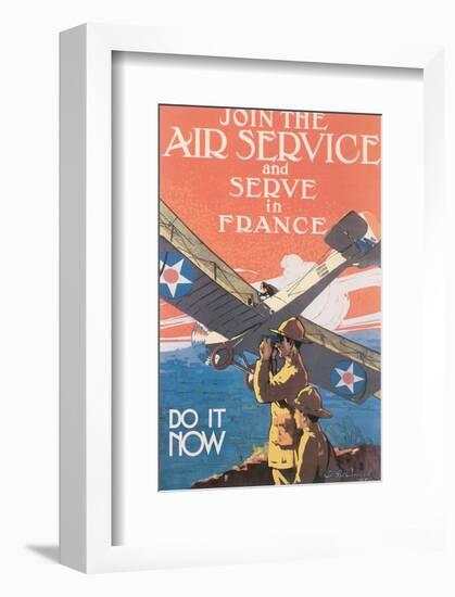 Join The Air Service And Serve In France-J^ Paul Verrees-Framed Art Print