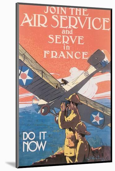 Join The Air Service And Serve In France-J^ Paul Verrees-Mounted Art Print