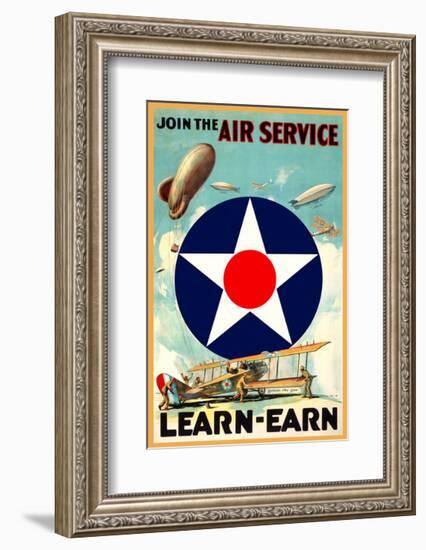 Join the Air Service-Vintage Reproduction-Framed Giclee Print