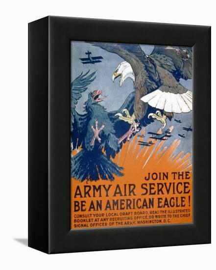 "Join the Army Air Service, Be an American Eagle!", c.1917-Charles Livingston Bull-Framed Premier Image Canvas