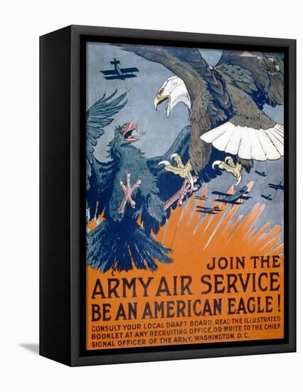 "Join the Army Air Service, Be an American Eagle!", c.1917-Charles Livingston Bull-Framed Premier Image Canvas