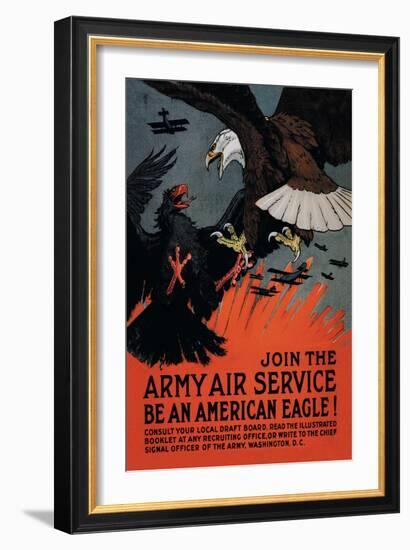 Join the Army Air Service: Be an American Eagle!-Charles Livingston Bull-Framed Art Print