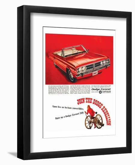 Join the Dodge Rebellion-null-Framed Art Print