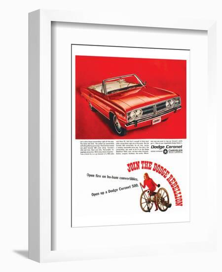 Join the Dodge Rebellion-null-Framed Art Print